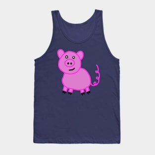 Cute Pink Piggy Tank Top